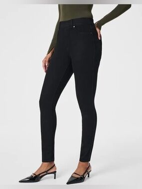 Spanx Black Jegging Leggings with back pockets skinny size XS
